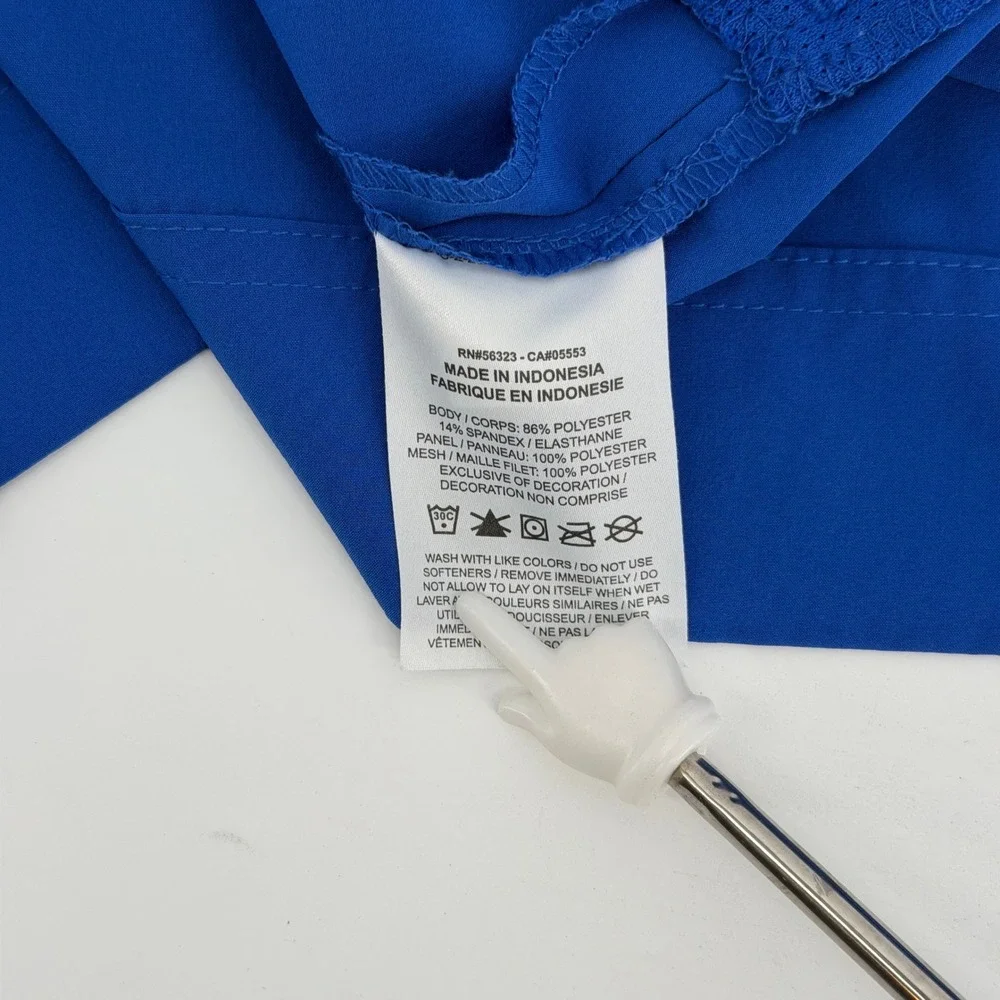 Nike Quarter Zip Warm Up Hoodie Mens XL Blue White Broncos Logo Basketball Prep